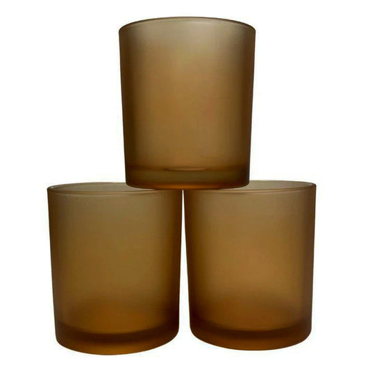 NNEDSZ 10 Pack Brown Frosted Glass Votive Tealight Candle Holders House Party Cenrepiece Xmas Wedding Decor Glass Candlestick Party Decorations Bridal Valentines Event